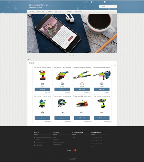 Wzór ulotki niebieski (niebieski)